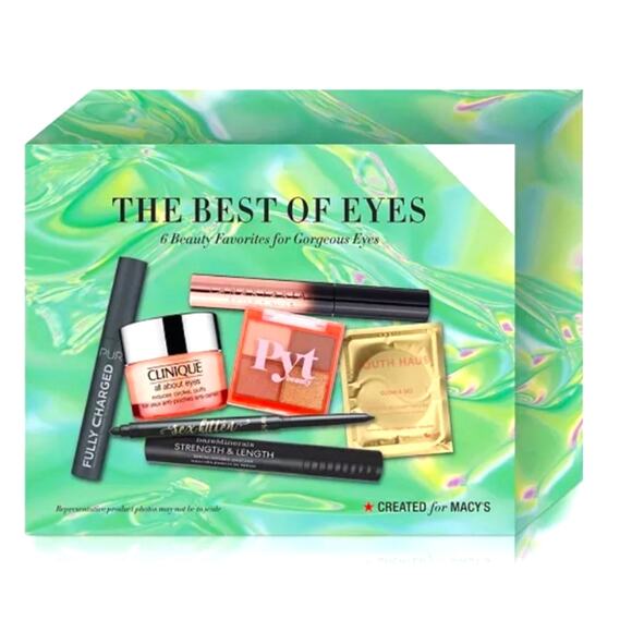 BEAUTY & COSMETICS 7 PC SET BEST OF EYES MASCARA, EYE CREAM, EYESHADOW, EYELINER - Picture 1 of 9